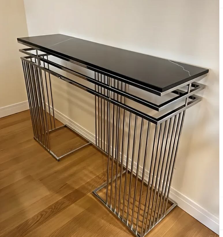Khung chân kệ console inox